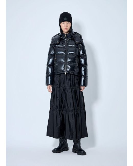 Moncler Blue Niveole Short Down Jacket