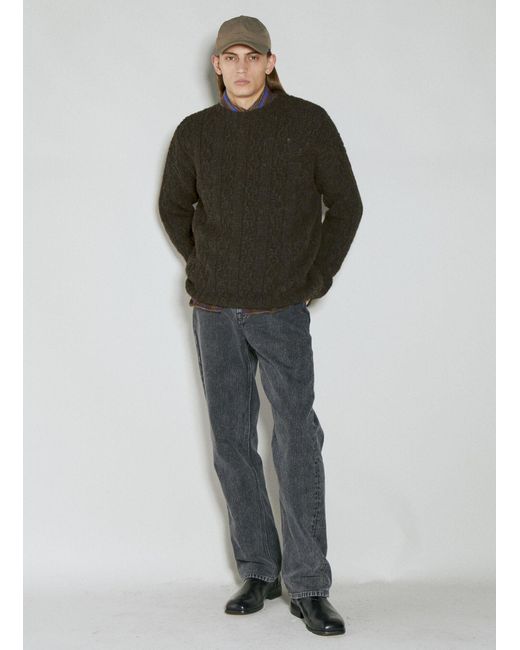 Our Legacy Green Toddler Popover Knit Sweater for men