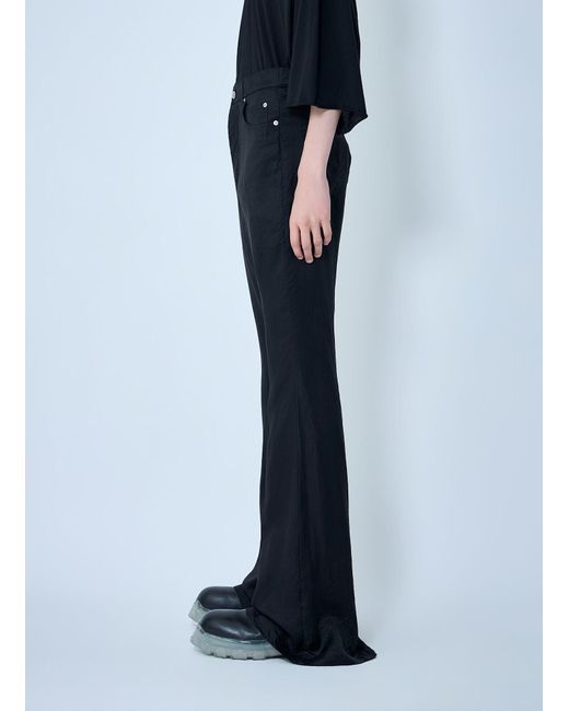Rick Owens Blue Flared Trousers for men