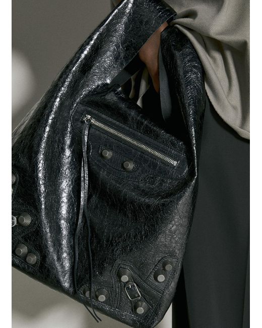 Balenciaga Black Le Cagole Tote Bag for men