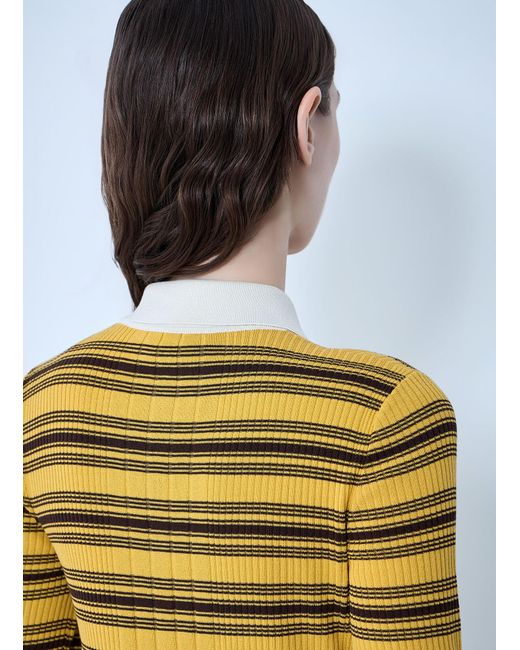 Moncler Multicolor Striped Button-Down Cardigan