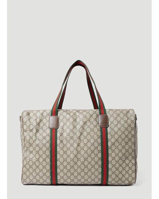 Gucci Gray Maxi Duffle Bag for men