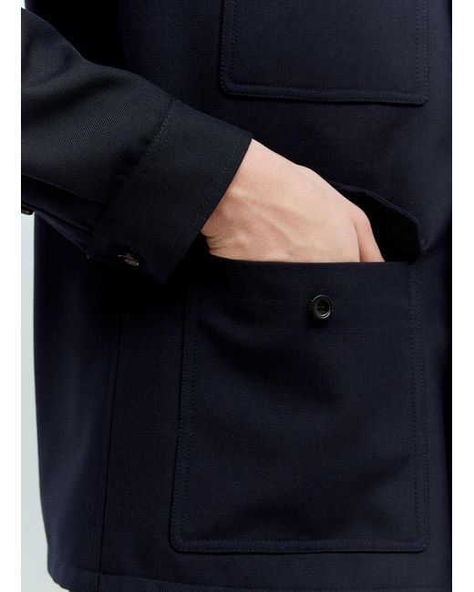 Gucci Blue Wool-blend Twill Jacket for men