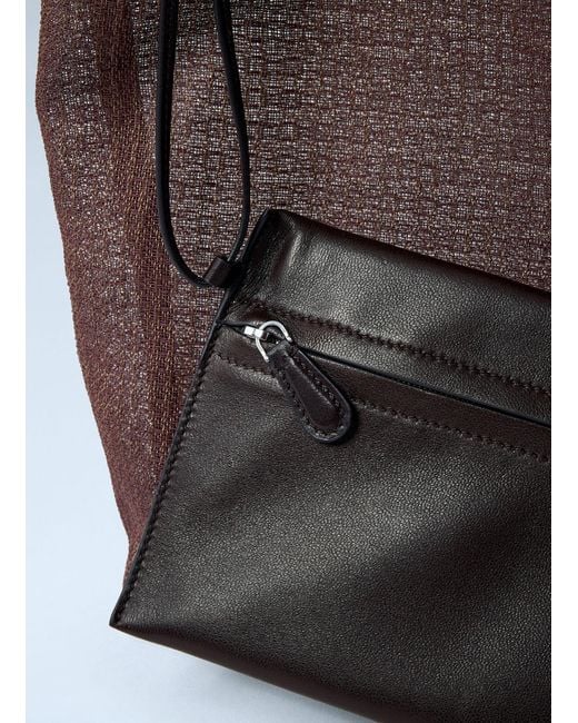The Row Brown Barn Tote Bag