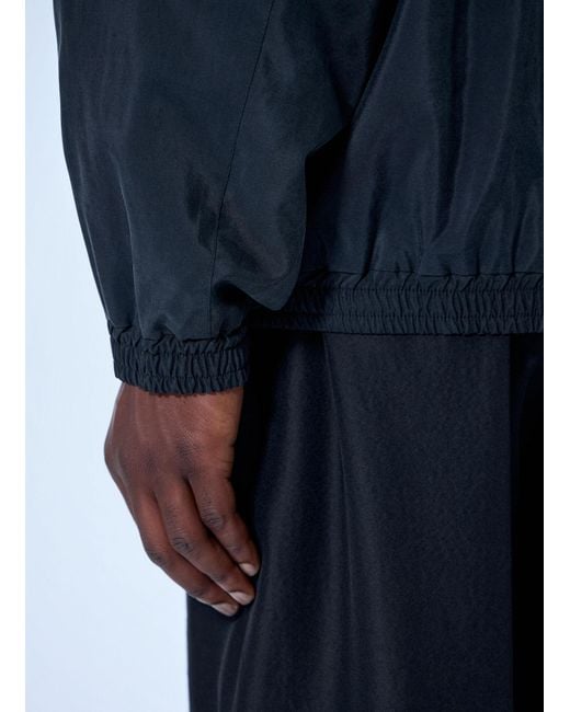 Ssstein Blue Silk Nylon Track Jacket for men