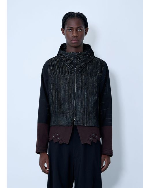 Kiko Kostadinov Blue Estike Hooded Jacket for men