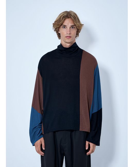 Kiko Kostadinov Blue Sigo Knit Pullover for men