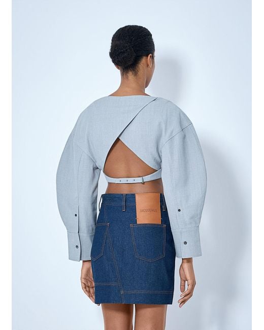 Jacquemus Blue Le Haut Casaco Top