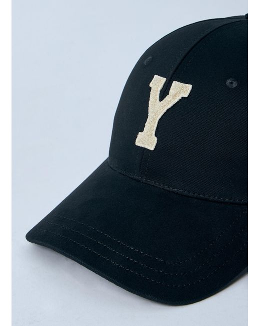 Saint Laurent Blue Logo Motif Baseball Cap