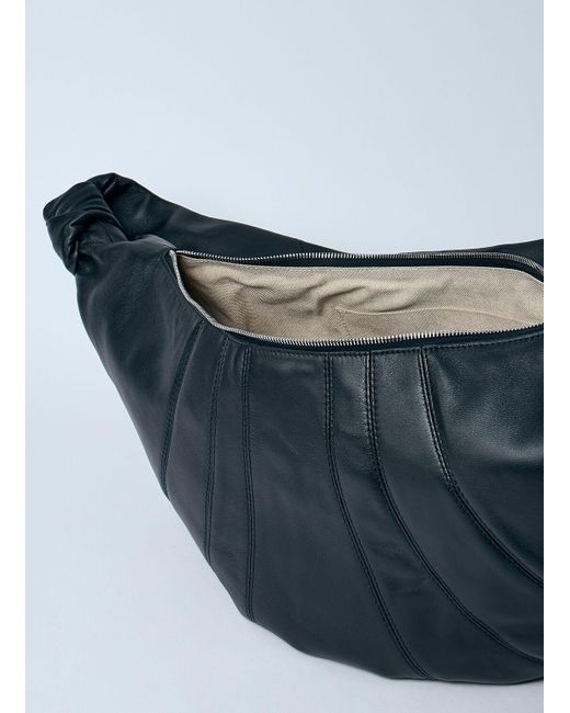 Lemaire Blue Large Croissant Shoulder Bag