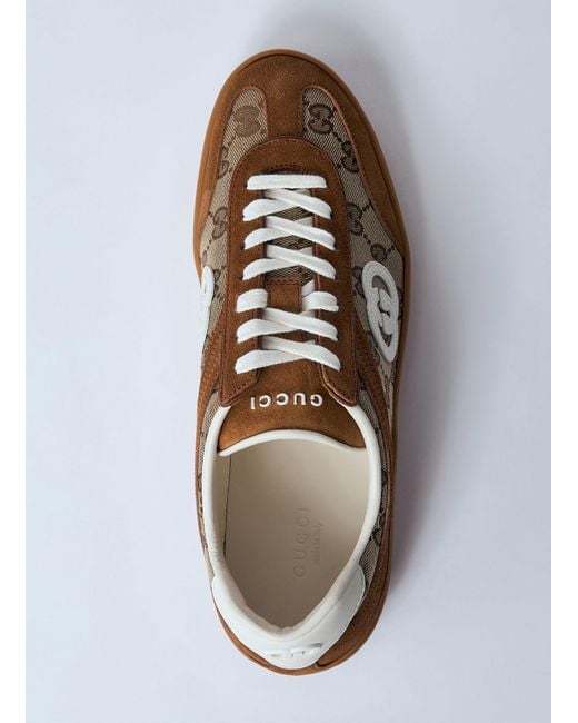 Gucci White Interlocking G Sneakers