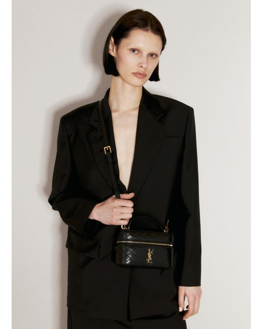 Saint Laurent Black Gaby Vanity Shoulder Bag
