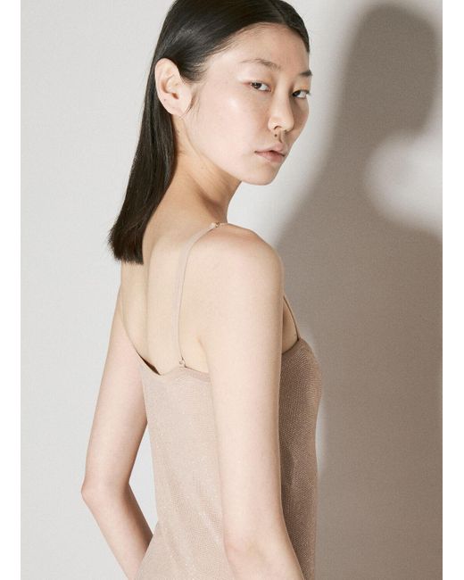 Alexander Wang Natural Embellished Cami Slip Dress