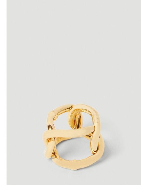 Bottega Veneta Metallic Chain Link Ring