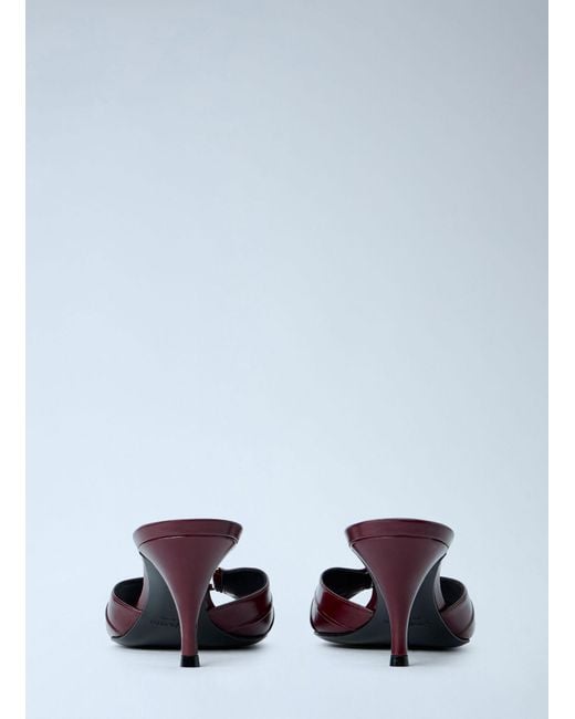 Saint Laurent White Babylone Heeled Sandals