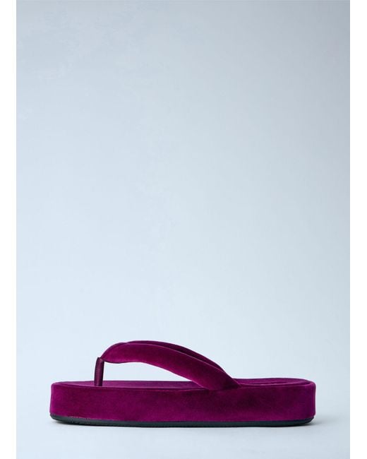 Balenciaga White Jet Lag Thong-Strap Sandals