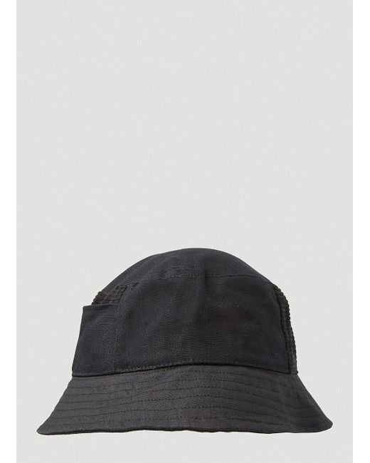 Carhartt WIP Cotton Medley Logo Patch Bucket Hat in Black for Men | Lyst UK
