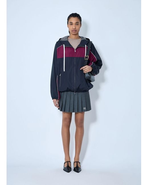 Miu Miu Blue Panel Track Jacket