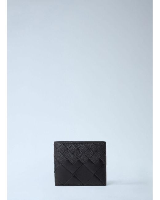 Bottega Veneta Blue Intrecciato Bi-Fold Wallet for men