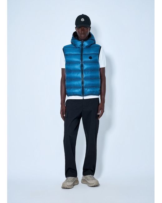 Moncler Blue Panestrel Down Vest for men