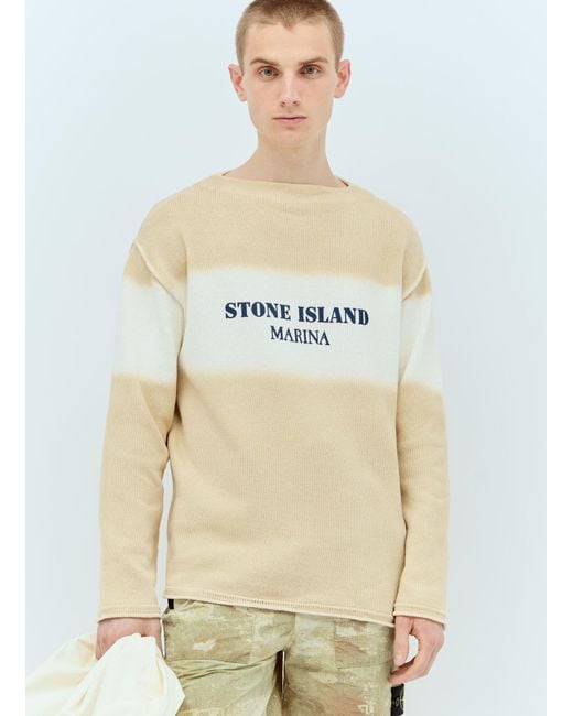 Stone Island Natural Marina Sweater for men