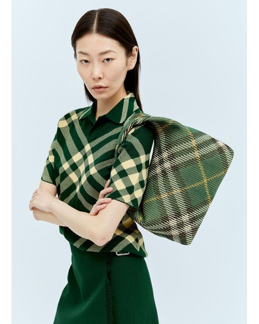 Burberry Green Medium Peg Duffle Handbag