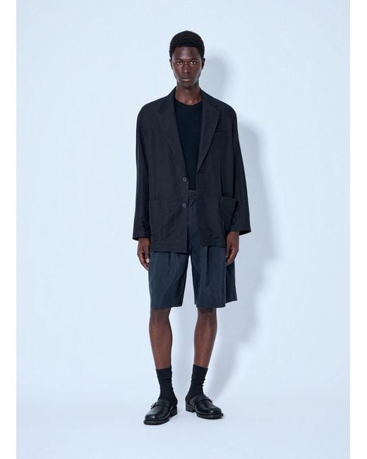 Ssstein Blue Single Breasted Jacket for men