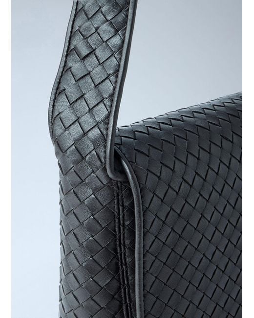 Bottega Veneta Black Veneto Large Messenger Bag for men