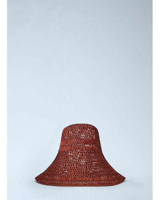 Chloé Brown Chloé Raffia Capeline Hat