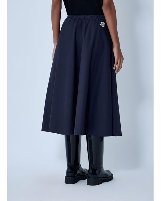 Moncler Blue Drawstring Skirt