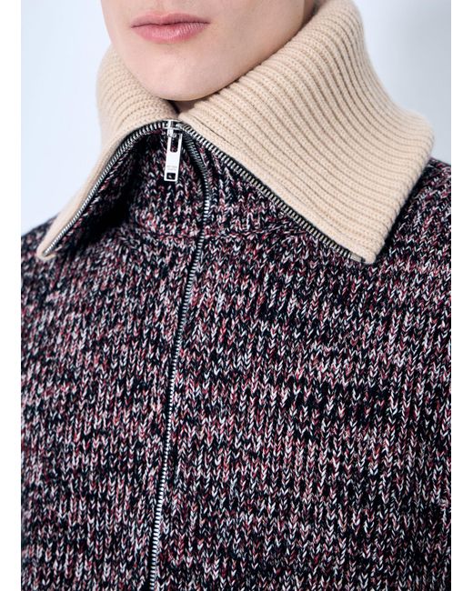 Bottega Veneta Gray Cotton-And-Wool Cardigan for men