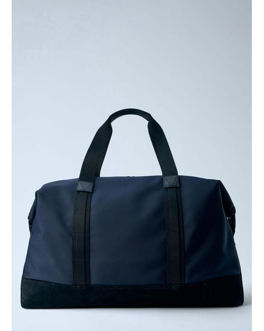 Moncler Blue Tech Duffle Weekend Bag for men