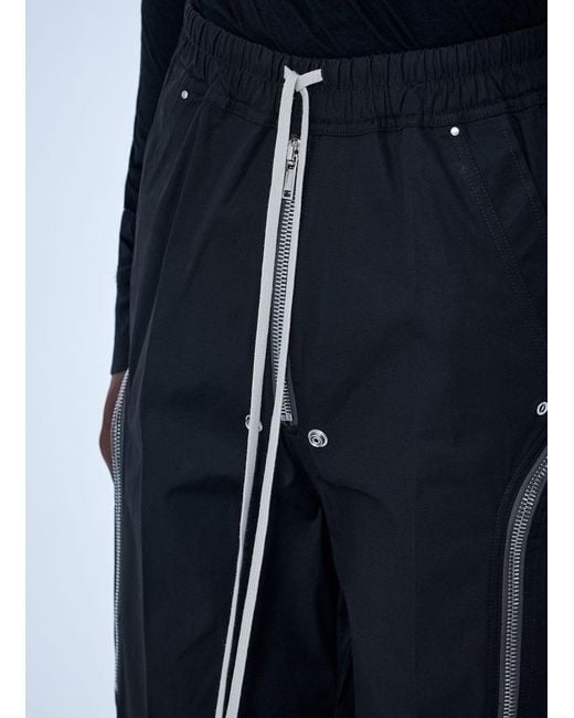 Rick Owens Blue Heizer Belas Cotton Pants for men