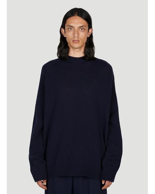 Raf Simons Blue Graphic Patch Sweater for men