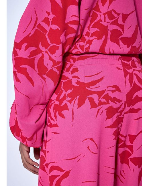 Dries Van Noten Pink Hadium Cotton Jersey Sweatpants