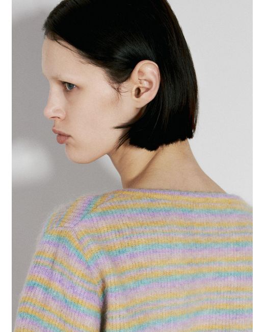Kiko Kostadinov Natural Striped Curl Sweater