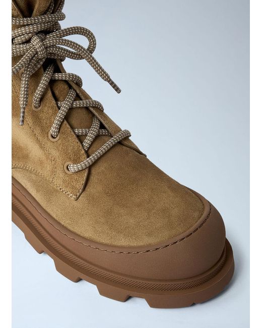 Moncler Brown Vera Logo Patch Boots