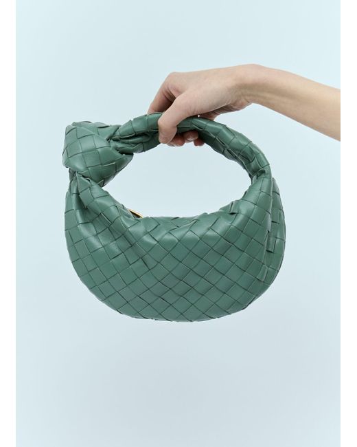 Bottega Veneta Green Mini Jodie Handbag
