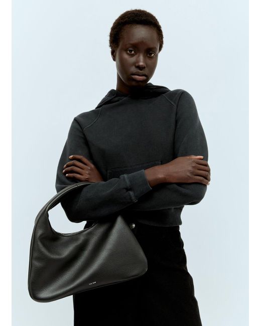 The Row Black Small Everyday Shoulder Bag