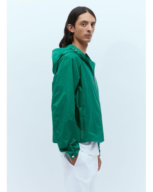 Moncler Green Etiache Hooded Jacket for men