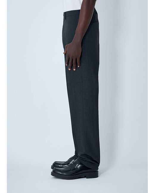 Prada Blue Wool Tailored Pants for men