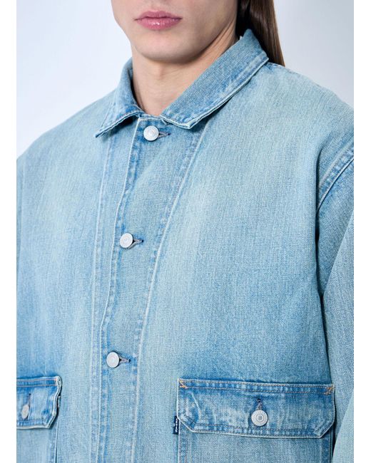 Levi's Blue Mij Utility Trucker Jacket for men