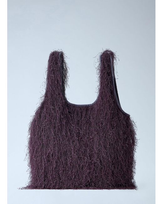 Dries Van Noten Purple Marche Medium Tote Bag