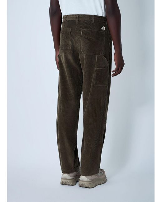 Moncler Black Logo Motif Pants for men