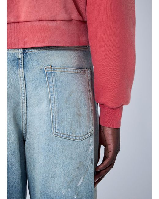 Acne Red Zip-Up Hoodie