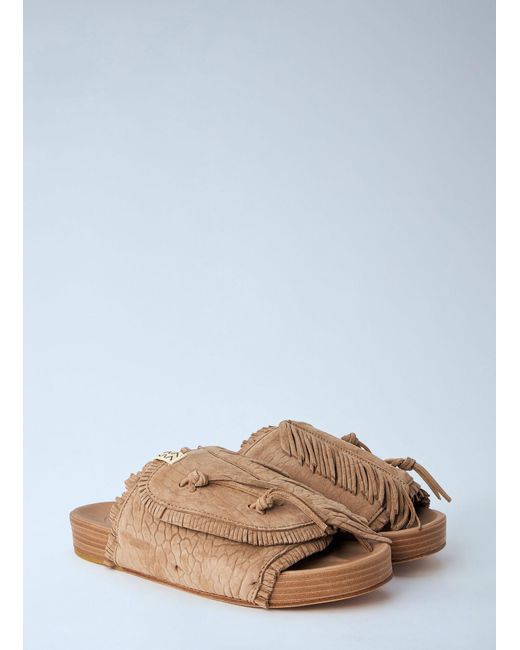 Visvim Blue Christo Shaman Folk Sandals for men