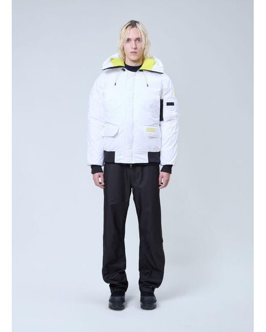 Canada Goose White Chilliwack Bomber Jacket