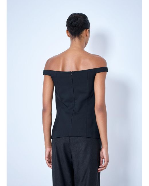 Rohe Blue Off Shoulder Top