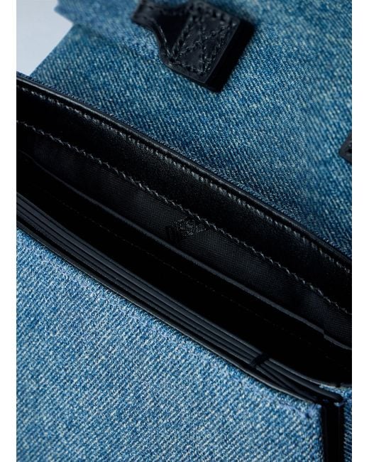 DIESEL Blue 1dr Denim Camera Bag for men