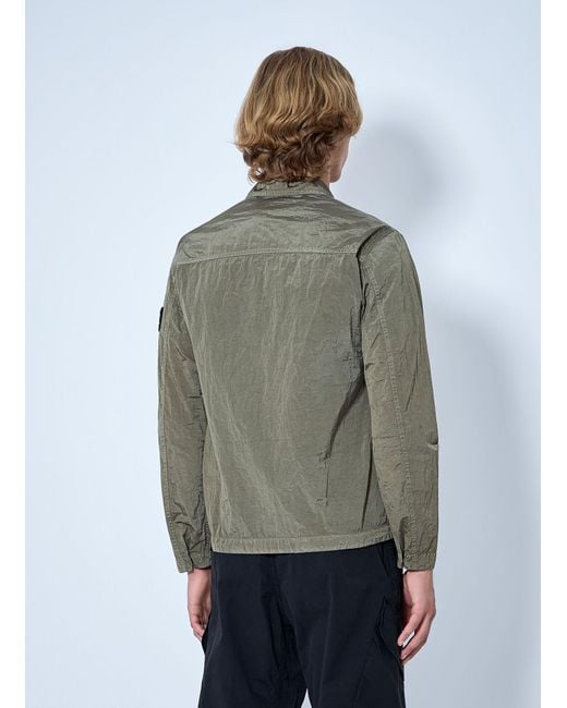 Stone Island Gray Technical Nylon Jacket for men